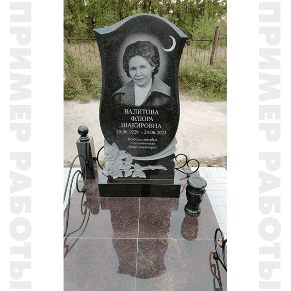 фигурный памятник с коричневой площадкой 2