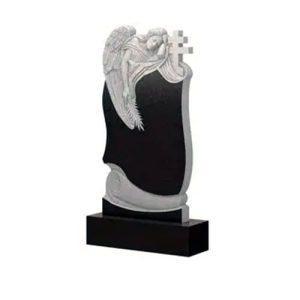 Памятник барельеф Ангел с крестом на ткани