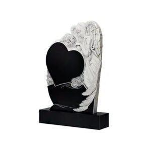 Памятник барельеф Ангел с цветами