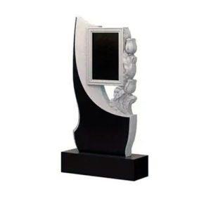 Памятник барельеф Рамка с тюльпанами