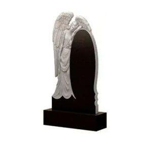 Памятник барельеф Резной с печальным Ангелом