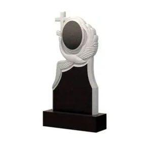 Памятник барельеф лебедь обнимающий овал