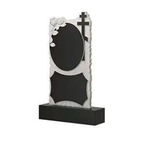 Памятник барельеф овал с крестом