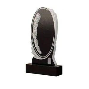 Памятник барельеф овал с орнаментом