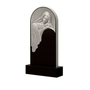 Памятник барельеф с печальной девой 3