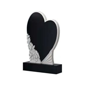 Памятник барельеф сердце с розами