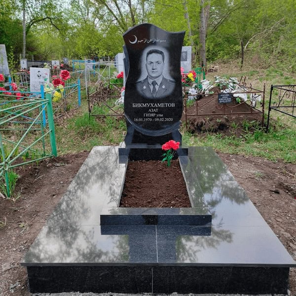 площадка на могилу из гранита