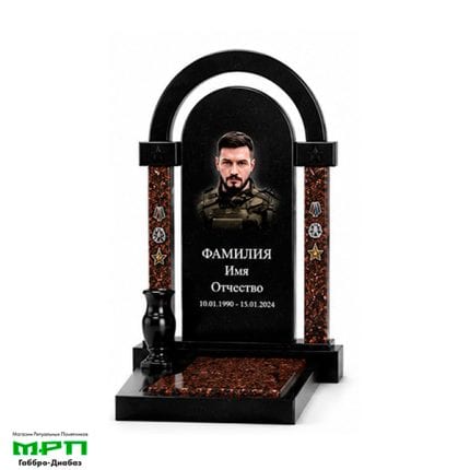 Образец памятника СВО из каталога №В37