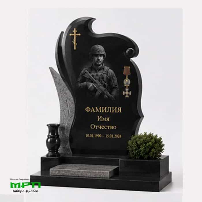 Образец памятника СВО из каталога №В30