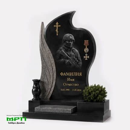 Образец памятника СВО из каталога №В19
