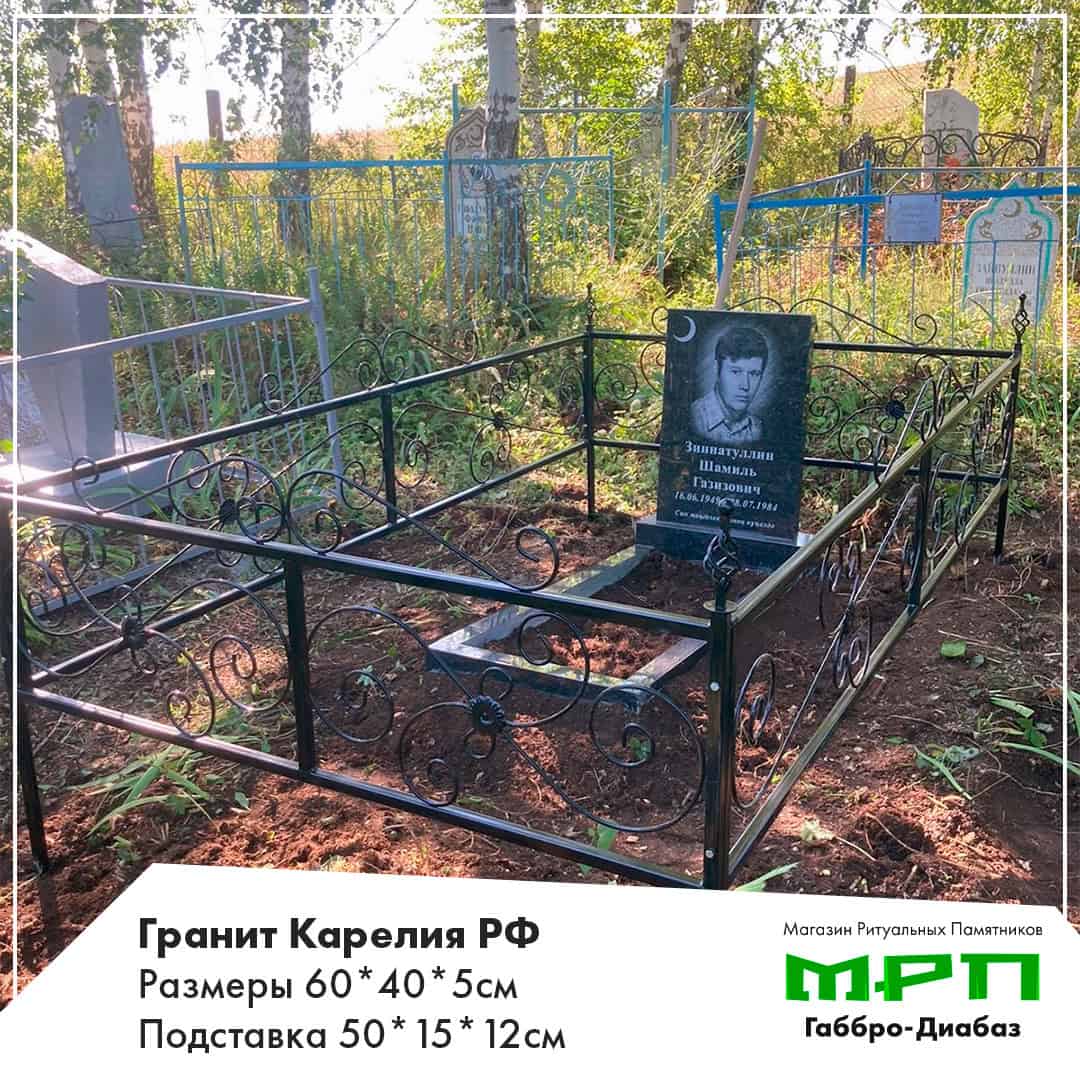 Бюджетный памятник чёрный 60см